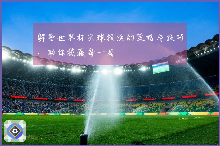 解密世界杯买球投注的策略与技巧，助你稳赢每一局